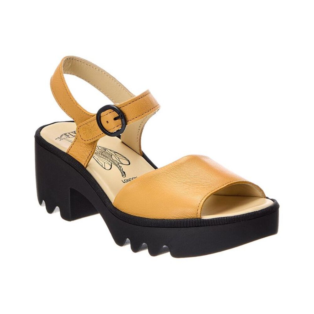 Fly London Leather Sandal, Brown